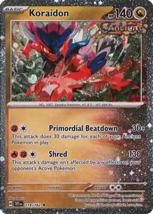 Koraidon - 119/162 (Cosmos Holo) — Miscellaneous Cards & Products