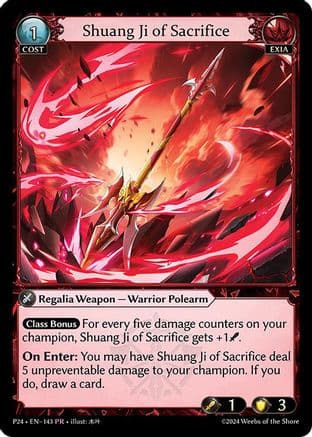 Shuang Ji of Sacrifice — Promotional Cards