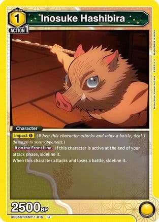 Inosuke Hashibira (015) — UE05ST: Demon Slayer: Kimetsu no Yaiba Starter Deck