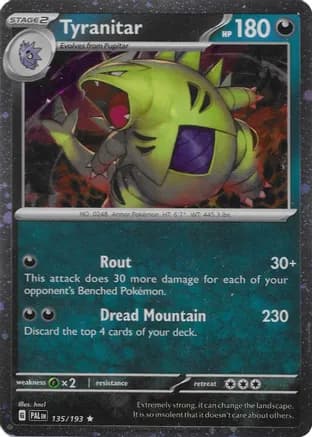 Tyranitar - 135/193 (Cosmo Foil) — Miscellaneous Cards & Products
