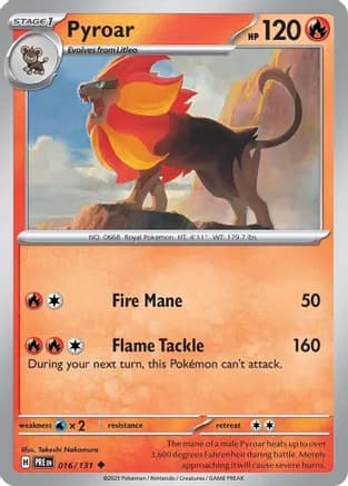 Pyroar — SV: Prismatic Evolutions