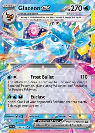 Glaceon ex - 026/131 — SV: Prismatic Evolutions