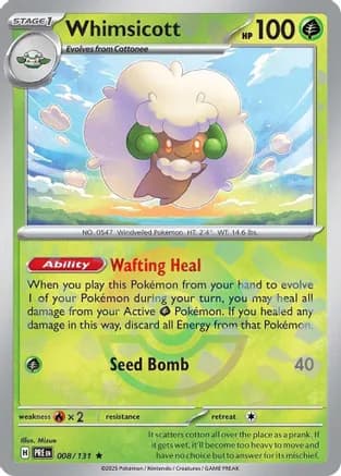 Whimsicott (Poke Ball Pattern) — SV: Prismatic Evolutions