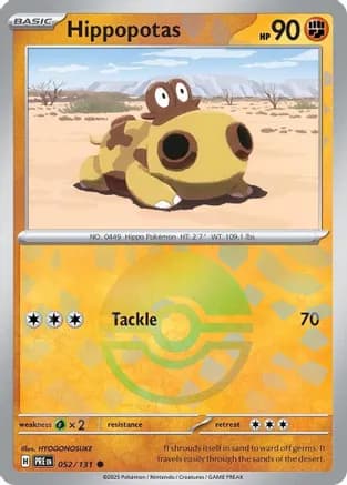 Hippopotas (Poke Ball Pattern) — SV: Prismatic Evolutions