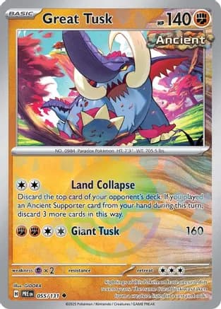 Great Tusk (Poke Ball Pattern) — SV: Prismatic Evolutions