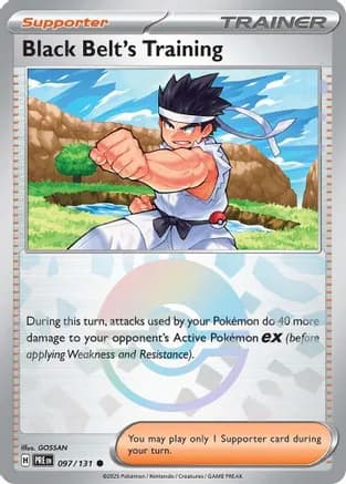 Black Belt's Training - 097/131 (Poke Ball Pattern) — SV: Prismatic Evolutions