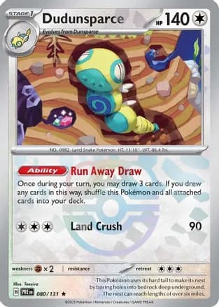 Dudunsparce (Master Ball Pattern) — SV: Prismatic Evolutions