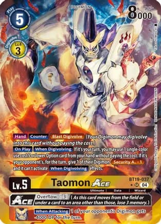 Taomon ACE (Alternate Art) — Release Special Booster 2.5