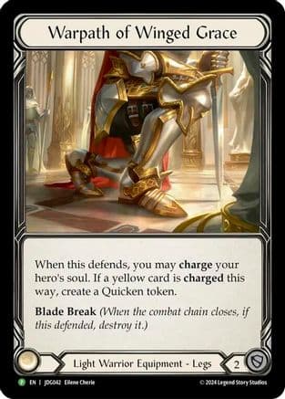 Warpath of Winged Grace - JDG042 — Flesh and Blood: Promo Cards
