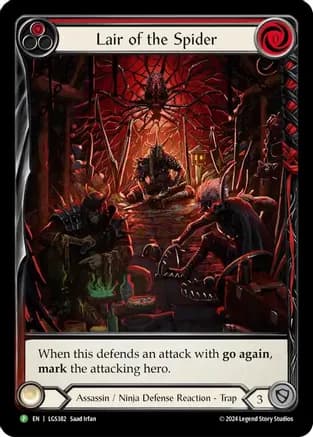 Lair of the Spider (Red) - LGS382 — Flesh and Blood: Promo Cards