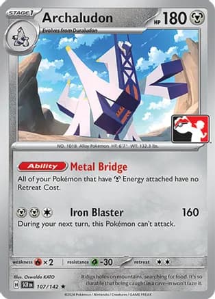 Archaludon - 107/142 — Prize Pack Series Cards