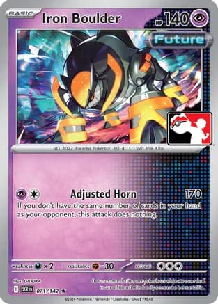Iron Boulder - 071/142 — Prize Pack Series Cards