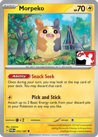 Morpeko - 072-167 — Prize Pack Series Cards