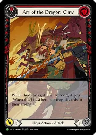Art of the Dragon: Claw - FAB308 — Flesh and Blood: Promo Cards