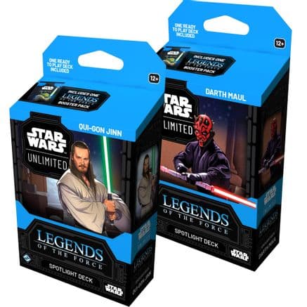 Legends of the Force - Spotlight Deck Pair: Qui-Gon Jinn & Darth Maul — Legends of the Force