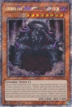 Erebus the Underworld Monarch (Platinum Secret Rare) — Quarter Century Stampede