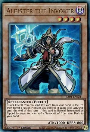 Aleister the Invoker (Alternate Art) (PUR) — Quarter Century Stampede