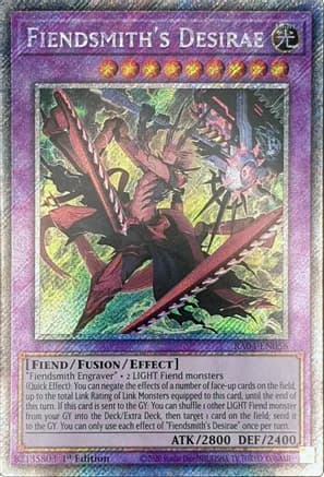Fiendsmith's Desirae (Platinum Secret Rare) — Quarter Century Stampede