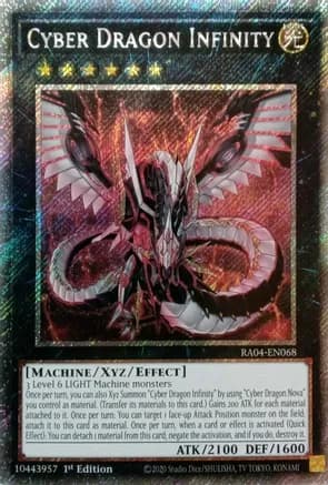 Cyber Dragon Infinity (Platinum Secret Rare) — Quarter Century Stampede