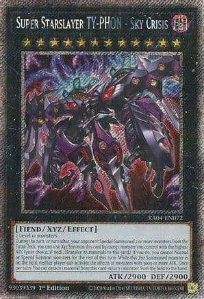 Super Starslayer TY-PHON - Sky Crisis (Platinum Secret Rare) — Quarter Century Stampede