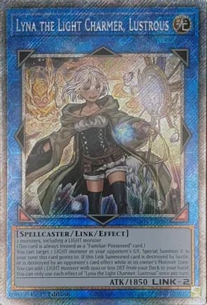 Lyna the Light Charmer, Lustrous (Platinum Secret Rare) — Quarter Century Stampede