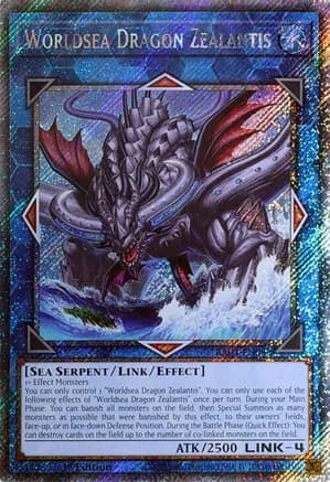 Worldsea Dragon Zealantis (Platinum Secret Rare) — Quarter Century Stampede