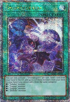 Onomatopaira (Quarter Century Secret Rare) — Quarter Century Stampede