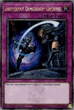 Different Dimension Ground (Quarter Century Secret Rare) — Quarter Century Stampede