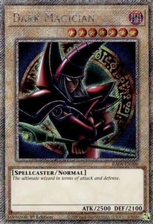 Dark Magician (Arkana) (Platinum Secret Rare) — Quarter Century Stampede