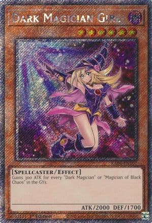 Dark Magician Girl (7th Art) (Platinum Secret Rare) — Quarter Century Stampede
