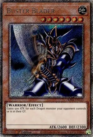 Buster Blader (Platinum Secret Rare) — Quarter Century Stampede