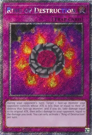 Ring of Destruction (Platinum Secret Rare) — Quarter Century Stampede