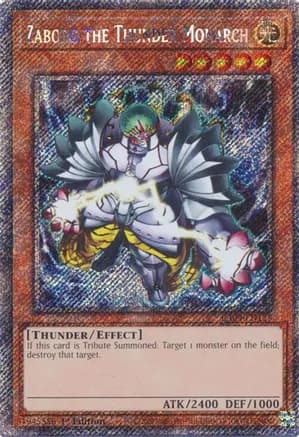 Zaborg the Thunder Monarch (Platinum Secret Rare) — Quarter Century Stampede