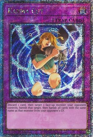 Karma Cut (Quarter Century Secret Rare) — Quarter Century Stampede