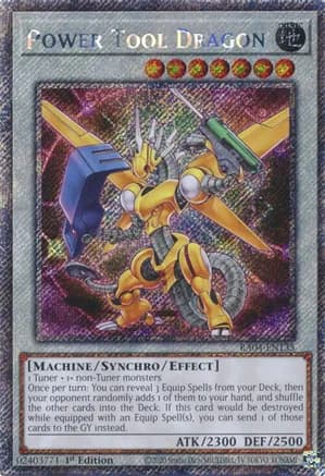 Power Tool Dragon (Platinum Secret Rare) — Quarter Century Stampede