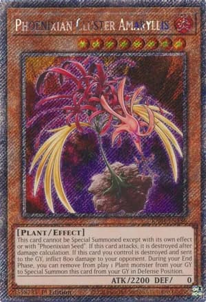 Phoenixian Cluster Amaryllis (Platinum Secret Rare) — Quarter Century Stampede