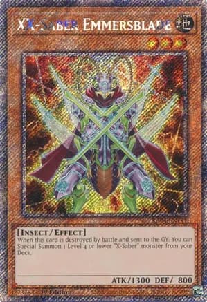 XX-Saber Emmersblade (Platinum Secret Rare) — Quarter Century Stampede