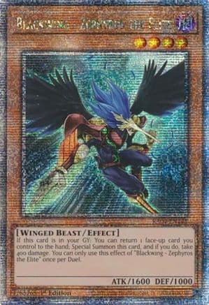 Blackwing - Zephyros the Elite (Quarter Century Secret Rare) — Quarter Century Stampede