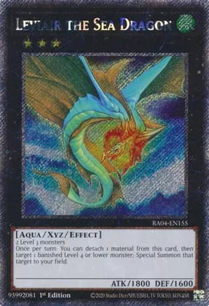 Leviair the Sea Dragon (Platinum Secret Rare) — Quarter Century Stampede