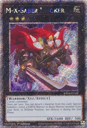 M-X-Saber Invoker (Platinum Secret Rare) — Quarter Century Stampede