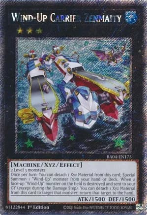 Wind-Up Carrier Zenmaity (Platinum Secret Rare) — Quarter Century Stampede