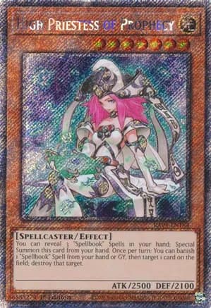 High Priestess of Prophecy (Platinum Secret Rare) — Quarter Century Stampede