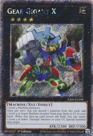 Gear Gigant X (Platinum Secret Rare) — Quarter Century Stampede