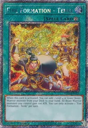 Fire Formation - Tenki (Platinum Secret Rare) — Quarter Century Stampede