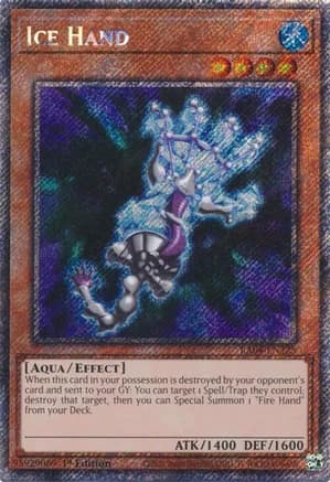 Ice Hand (Platinum Secret Rare) — Quarter Century Stampede
