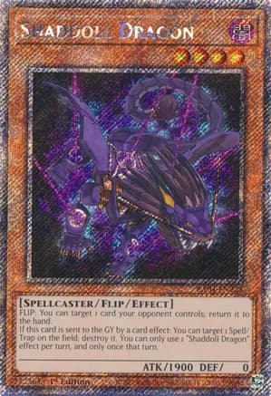 Shaddoll Dragon (Platinum Secret Rare) — Quarter Century Stampede