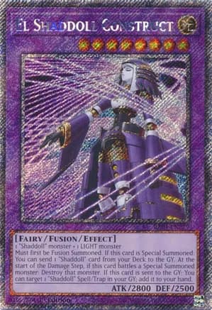 El Shaddoll Construct (Platinum Secret Rare) (Alternate Art) — Quarter Century Stampede