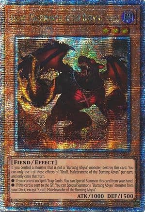 Graff, Malebranche of the Burning Abyss (Quarter Century Secret Rare) — Quarter Century Stampede