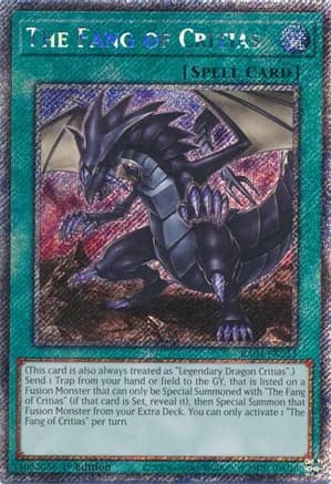 The Fang of Critias (Platinum Secret Rare) — Quarter Century Stampede