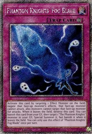 Phantom Knights' Fog Blade (Platinum Secret Rare) — Quarter Century Stampede
